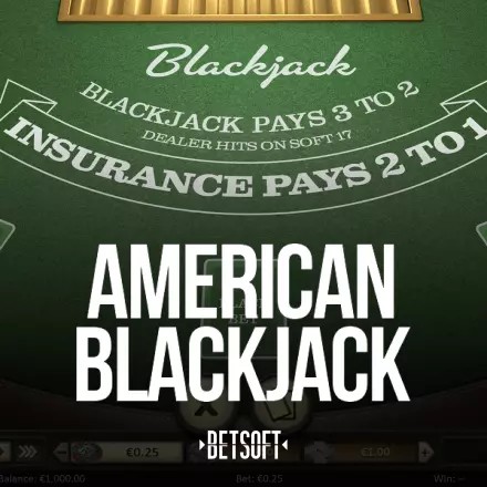 Play the American Blackjack slot by Betsoft Gaming on Cleobetra Casino
