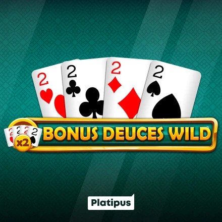 Bonus Deuces Wild logo by Platipus at Cleobetra Casino