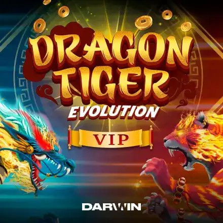 Dragon Tiger Evolution VIP slot logo by Darwin Gaming at Cleobetra Casino