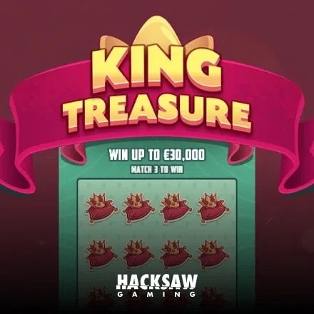 King Treasure slot icon by Hacksaw Gaming, available at Cleobetra Casino