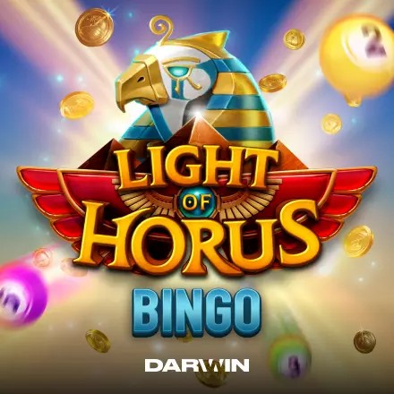 Light of Horus Bingo by Darwin Gaming, showcased at casino-cleobetra.de – game logo