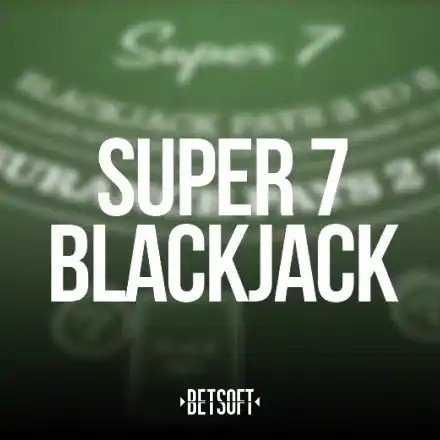 Super 7 Blackjack online game logo by Betsoft Gaming on casino-cleobetra.de